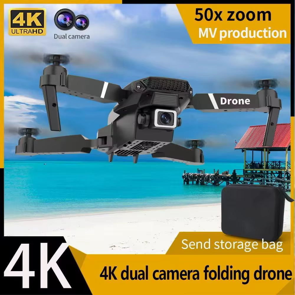 Experience the Thrill of Aerial Adventure with the Professional Drone E88 - 4K HD Camera, Wifi FPV, and Foldable Design for Endless Fun!