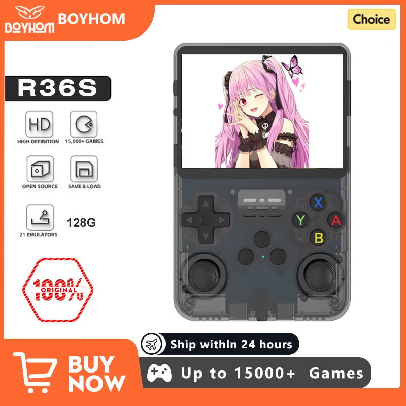 Discover the Ultimate Retro Gaming Experience with the Open Source 3.5 Inch Handheld Video Game Console - Play 15,000 Games on the Go!